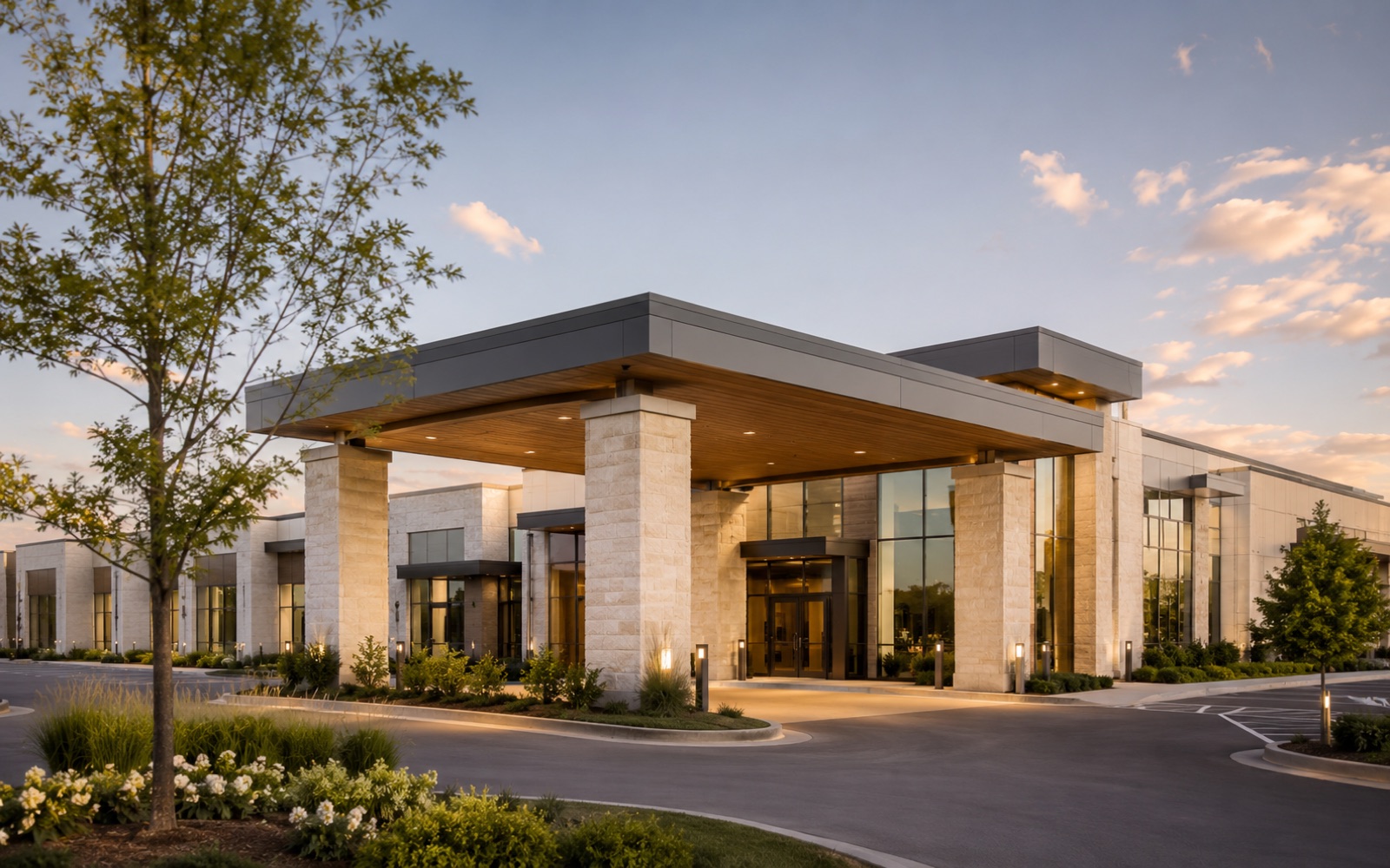 Class-A institutional office building